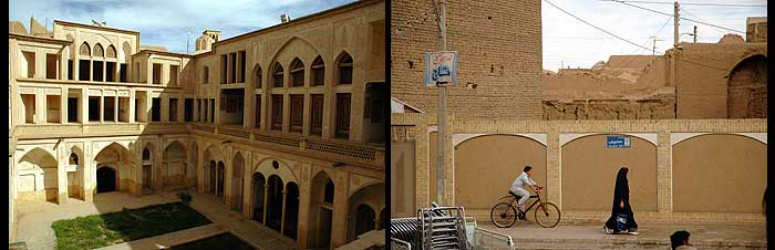 The Abbasi House, 205 years old, Kashan, Iran, is known for its complex architectural design.