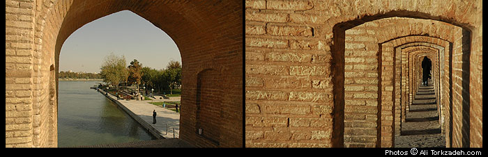 Si-o-se Pol (33 Bridge), Isfahan, Iran.