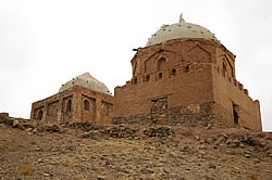 The mausoleums of Sufis Baba Langer and Haj Baba Tavakol