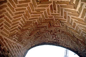 The roof at the 600-year-old paw-yaab, built to access the qanat in the village of Bashteem